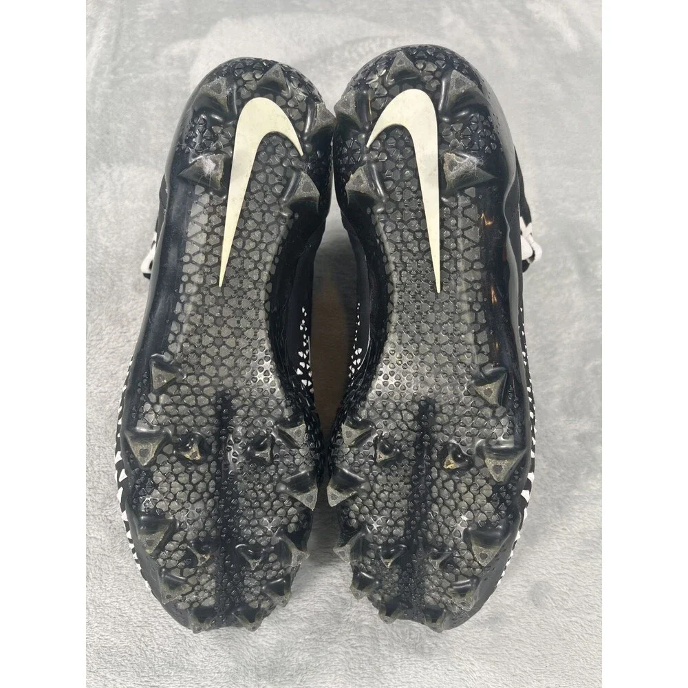Nike Force Savage Pro Black White Mens 8W Football Cleats Hightop